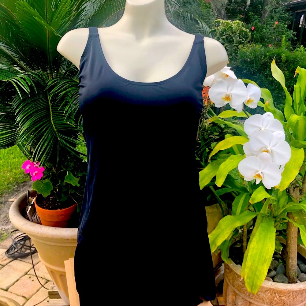 Women’s Black Tankini Swim Top